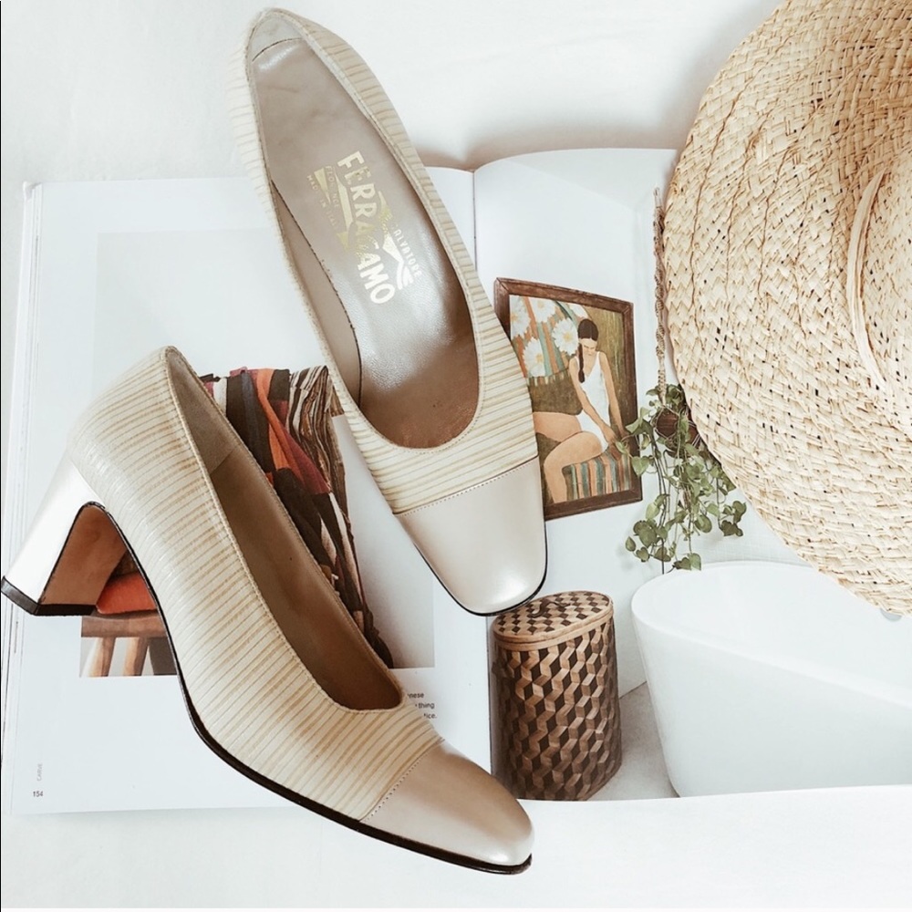 Salvatore Ferragamo | Vintage Color Block Pumps